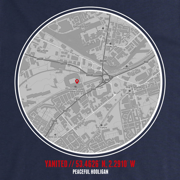 Manchester United Location T-Shirt Navy