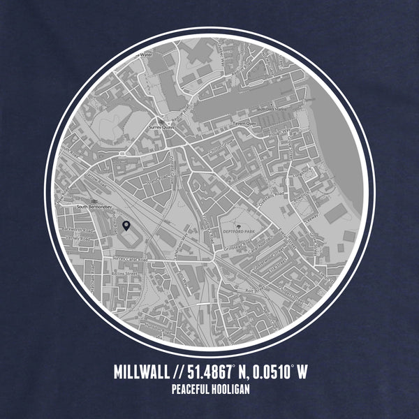 Millwall Location Hoodie Navy