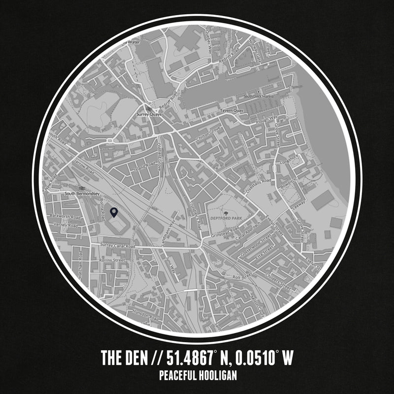 The Den Location T-Shirt Black