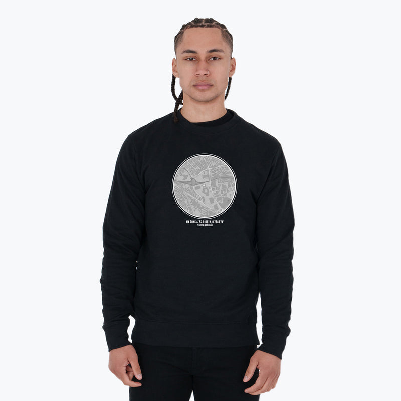 Milton Keynes Dons Location Sweatshirt Black