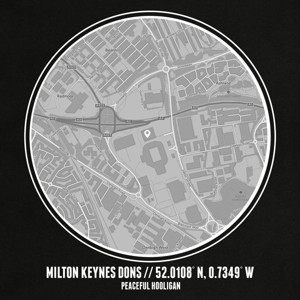 Milton Keynes Dons Location Sweatshirt Black