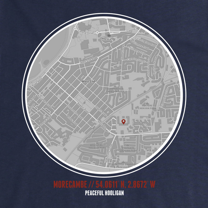 Morecambe Location T-Shirt Navy