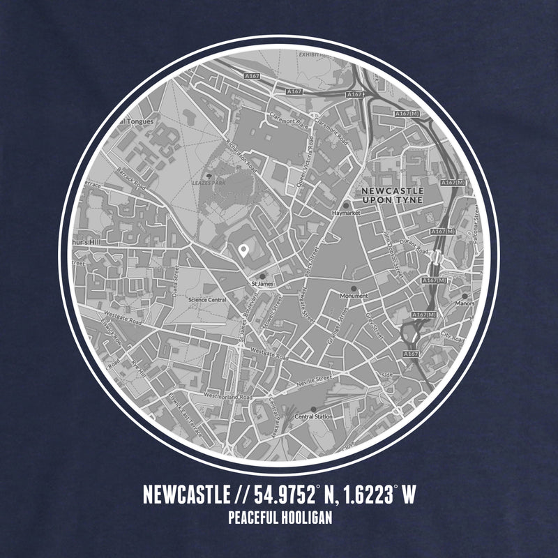 Newcastle United Location Hoodie Navy