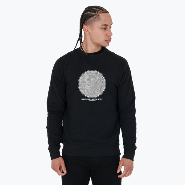 Howay The Lads Location Sweatshirt Black