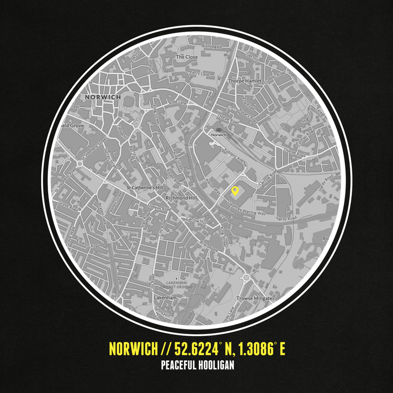 Norwich Location T-Shirt Black