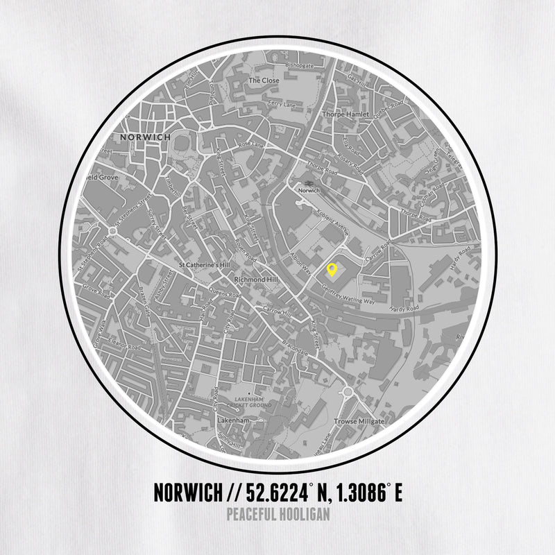 Norwich City Location T-Shirt White