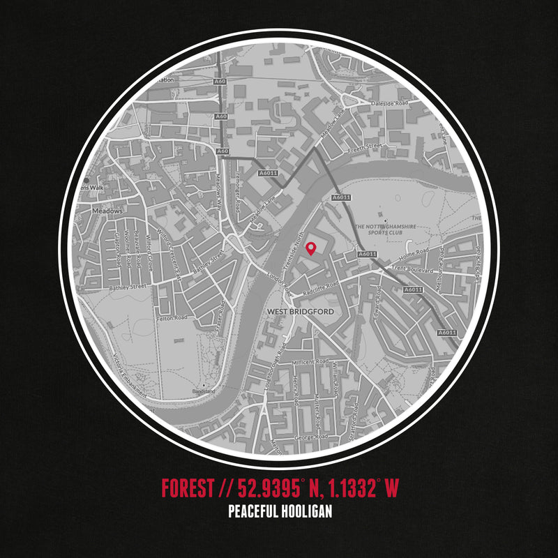 Nottingham Forest Location T-Shirt Black