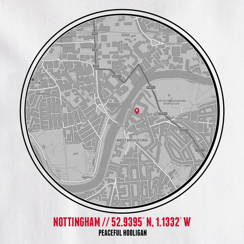 Nottingham Location T-Shirt White