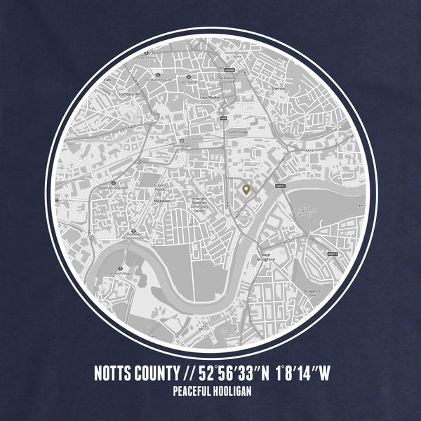 Notts County Location Hoodie Navy