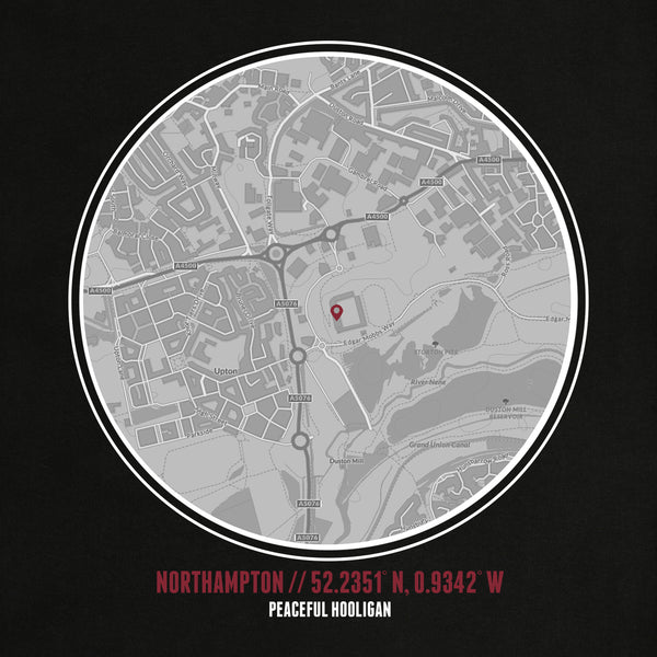 Northampton Location Hoodie Black