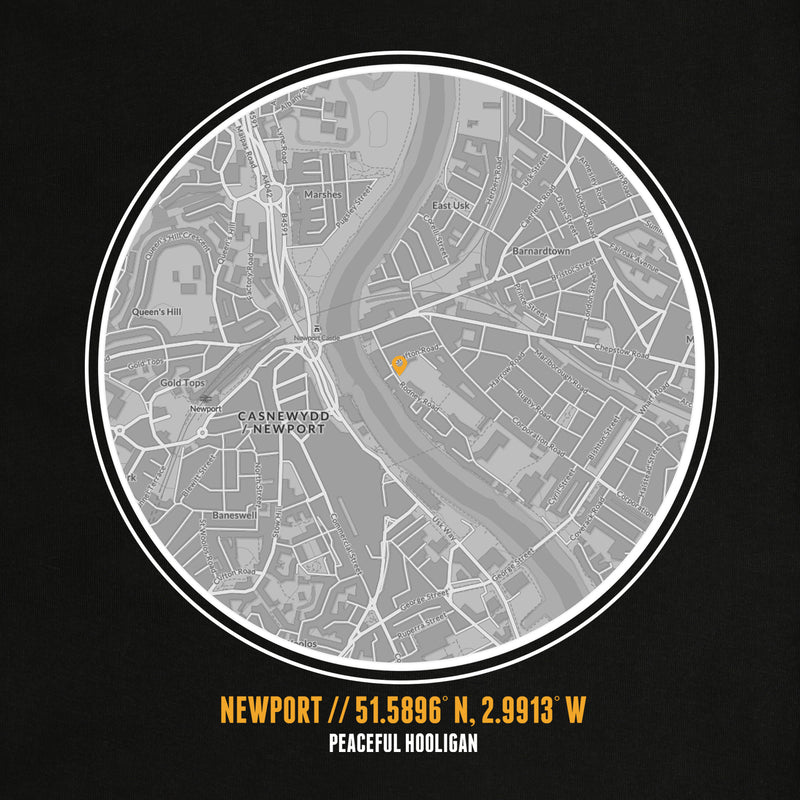 Newport Location Hoodie Black