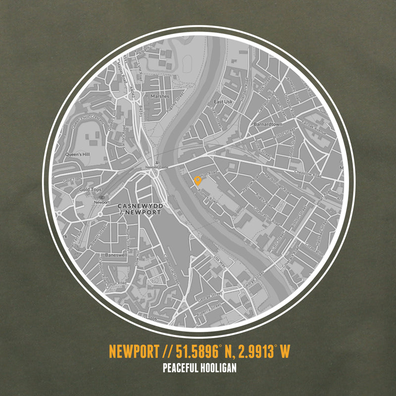 Newport County Location Hoodie Olive