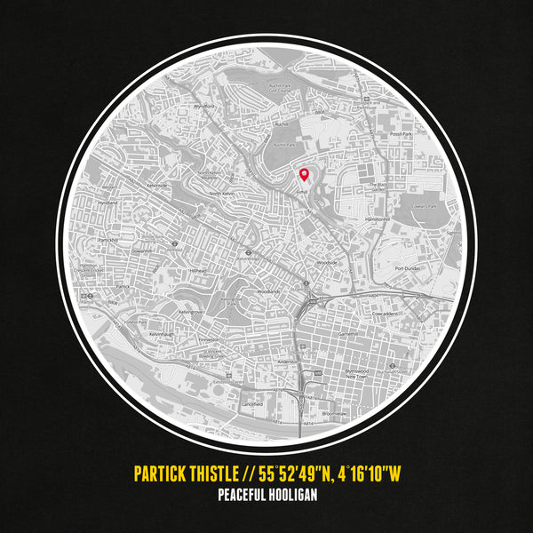 Partick Thistle Location T-Shirt Black