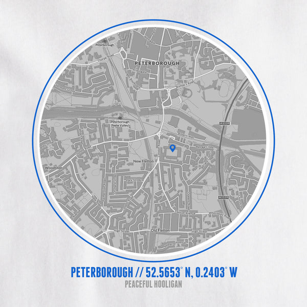 Peterborough United Location T-Shirt White