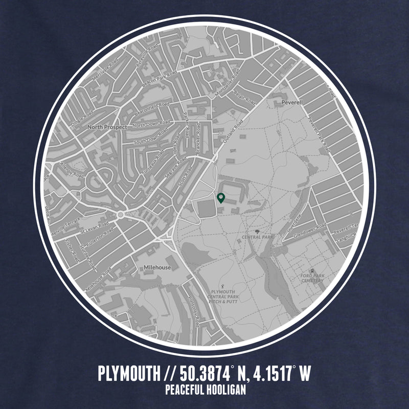 Plymouth Location Hoodie Navy