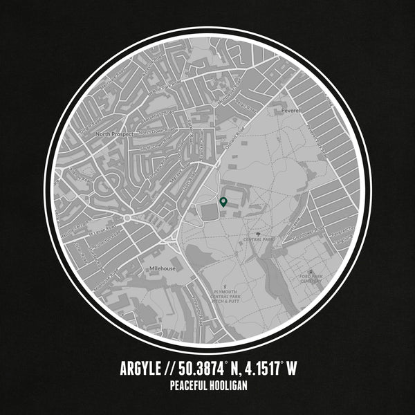 Plymouth Argyle Location T-Shirt Black