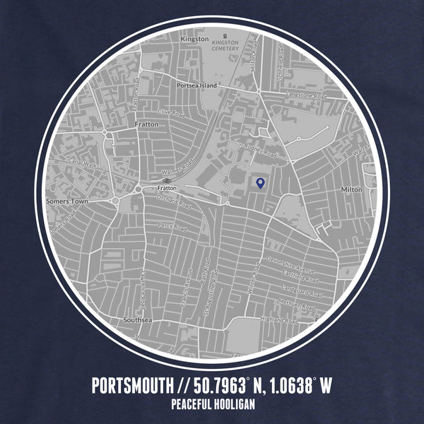 Portsmouth Location Hoodie Navy