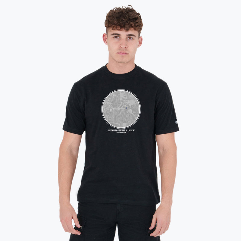 Portsmouth Location T-Shirt Black