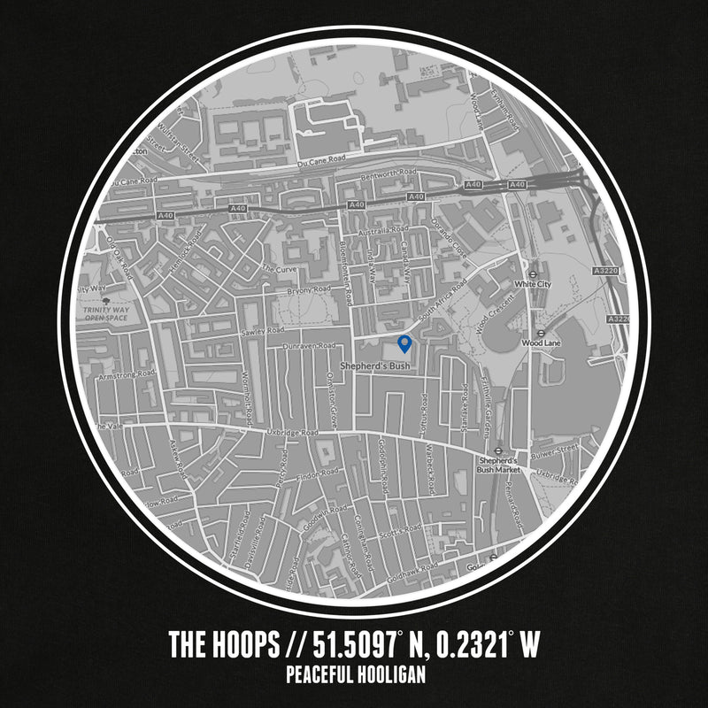 The Hoops Location Hoodie Black