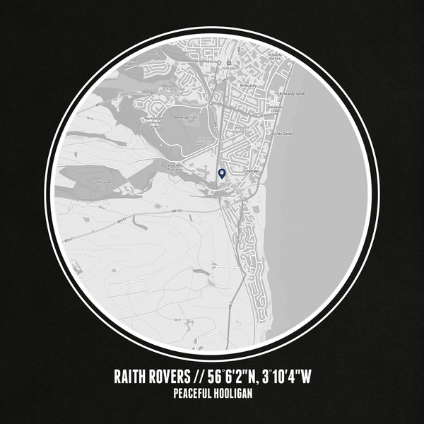 Raith Rovers Location Hoodie Black