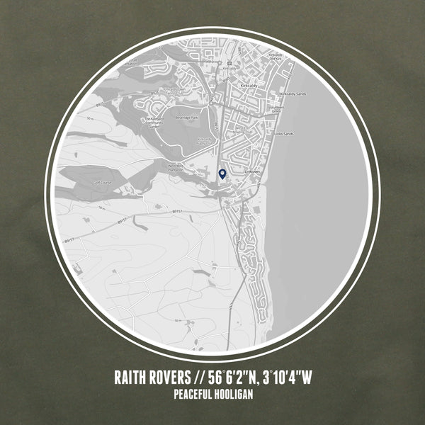 Raith Rovers Location Hoodie Olive