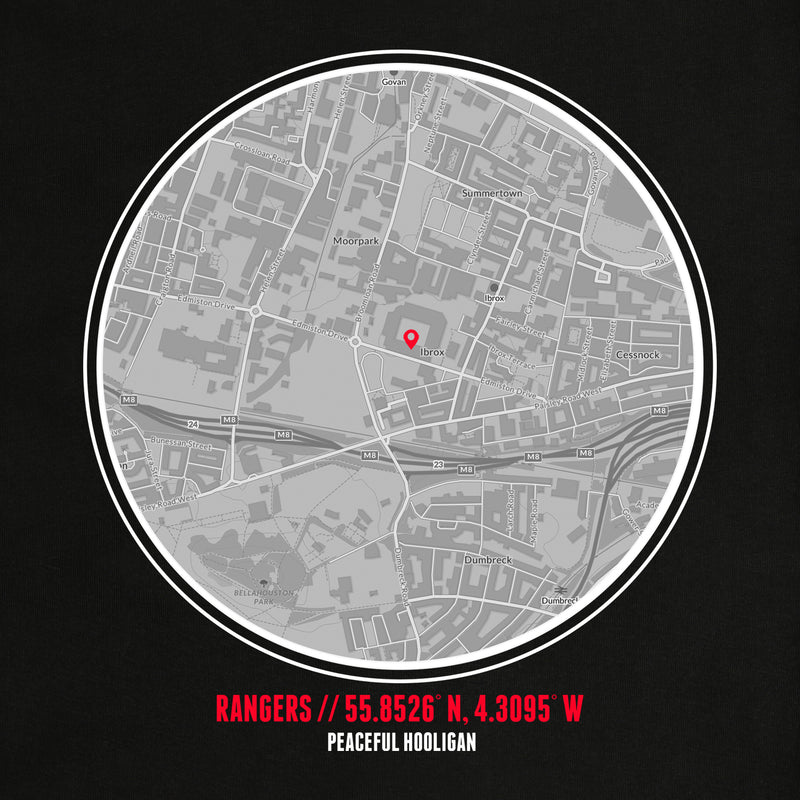 Rangers FC Location T-Shirt Black