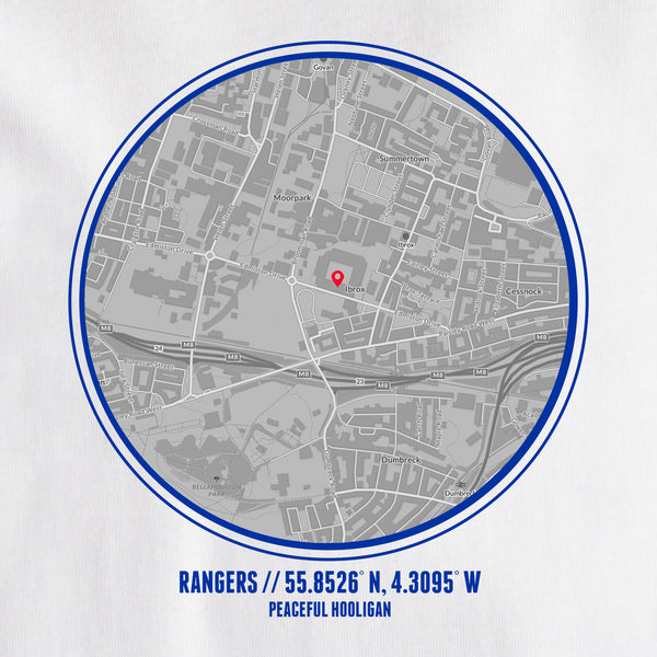 Rangers FC Location T-Shirt White