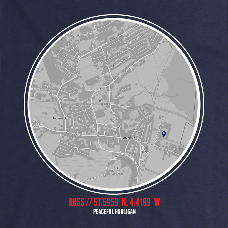 Ross County Location T-Shirt Navy