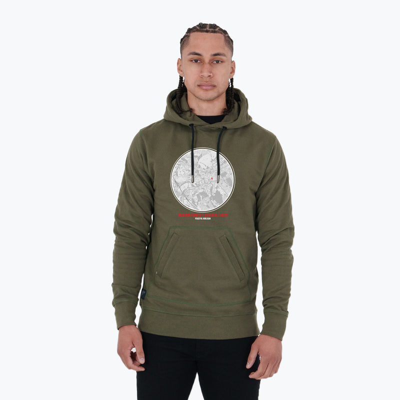 Rotherham United Location Hoodie Olive - Peaceful Hooligan 