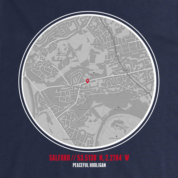 Salford City Location Hoodie Navy