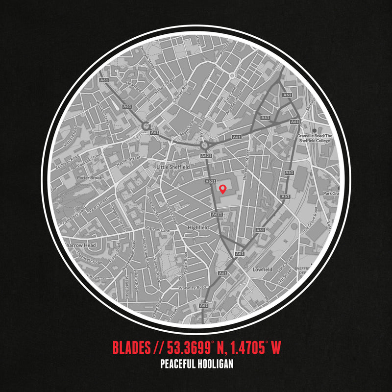 The Blades Location T-Shirt Black