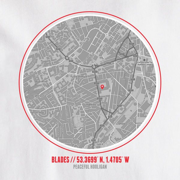 The Blades Location T-Shirt White