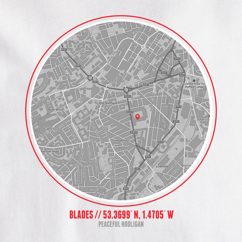 Sheffield United Location T-Shirt White