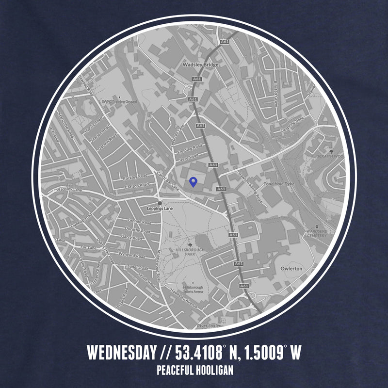 Wednesday Location T-Shirt Navy