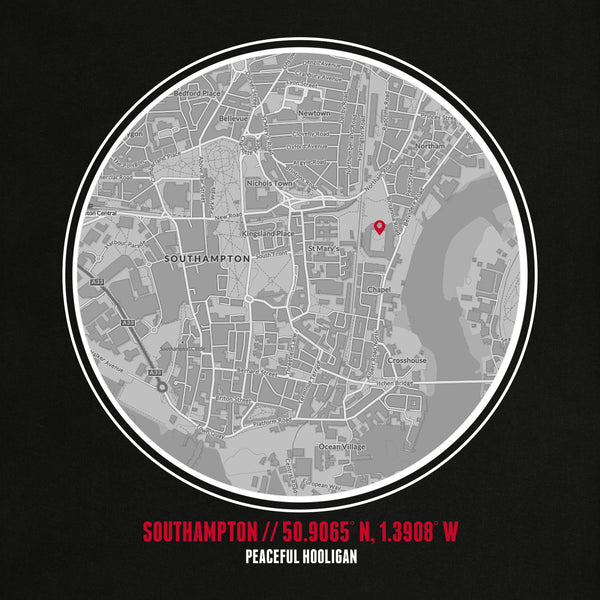 Southampton Location T-Shirt Black