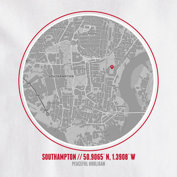 Southampton Location T-Shirt White