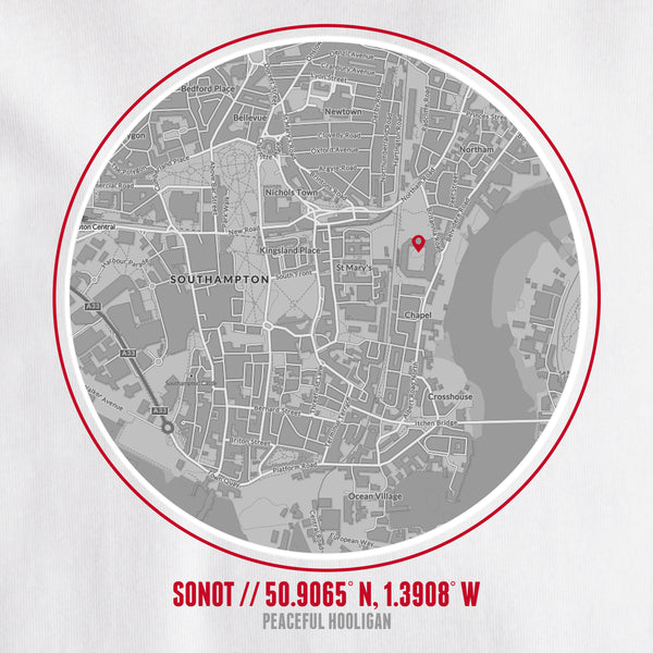 Southampton Location T-Shirt White