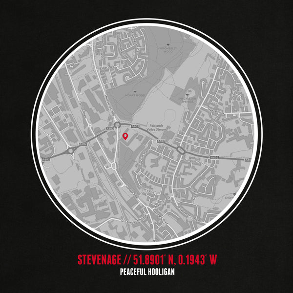 Stevenage Location Hoodie Black