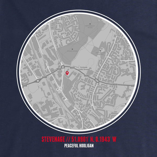 Stevenage Location Hoodie Navy