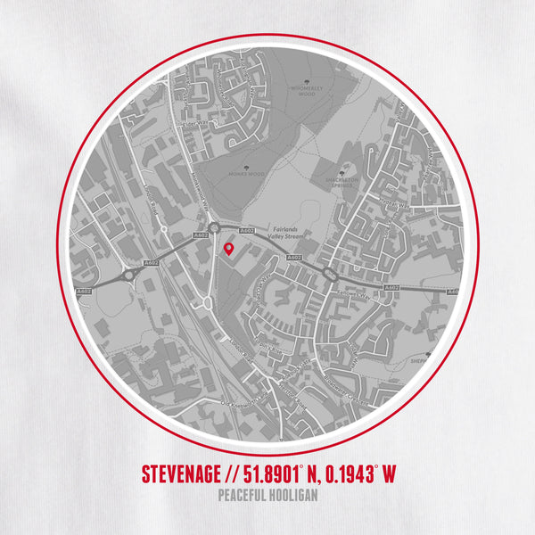 Stevenage Location T-Shirt White