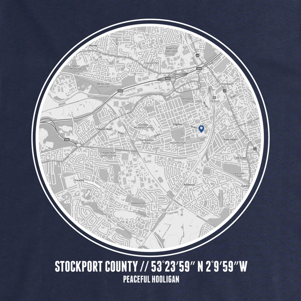 Stockport Location Hoodie Navy