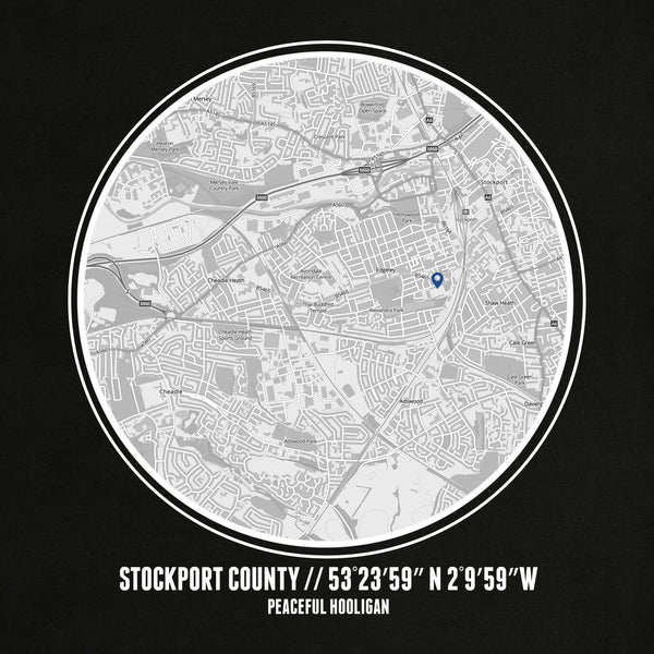 Stockport Location T-Shirt Black