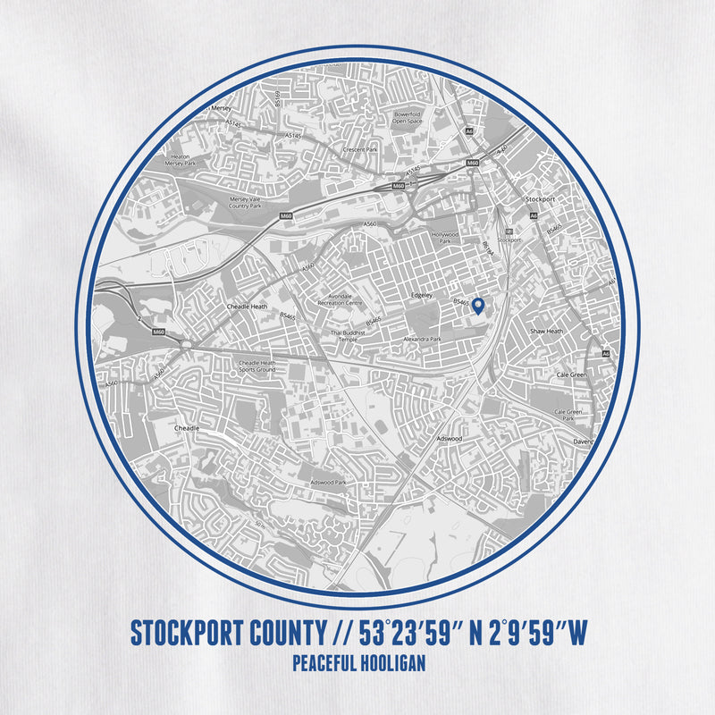 Stockport County Location T-Shirt White