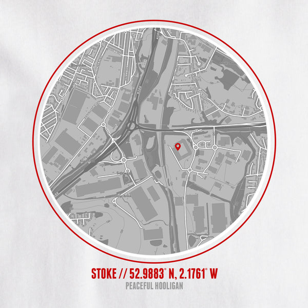 Stoke City Location T-Shirt White