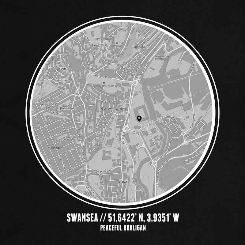 Swansea Location T-Shirt Black