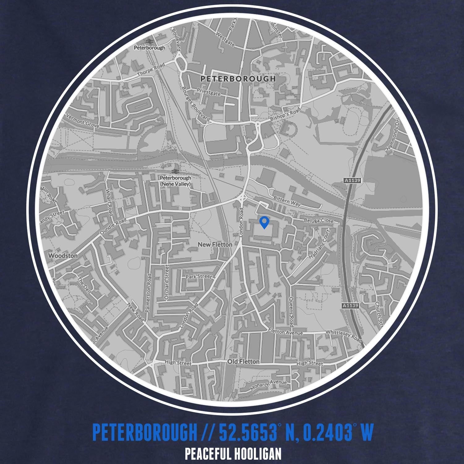 PODLOCATIONPETRBUNITATHLSWTNVYBUND_Navy_Peterborough_United_Location2