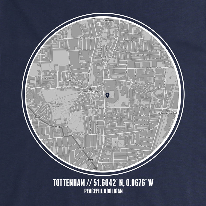 Tottenham Hotspur Location Hoodie Navy