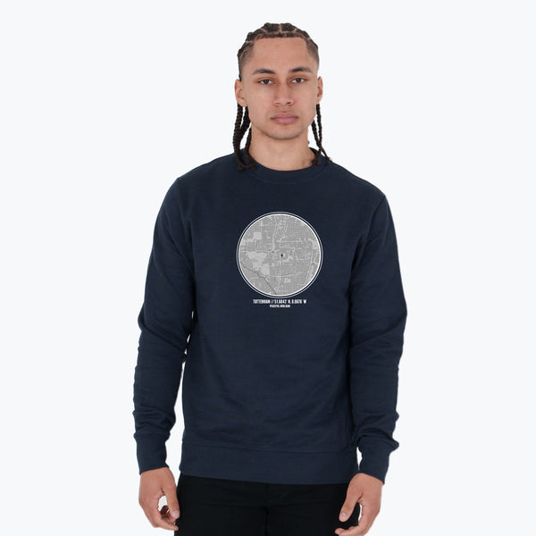 Tottenham Hotspur Location Sweatshirt Navy - Peaceful Hooligan 