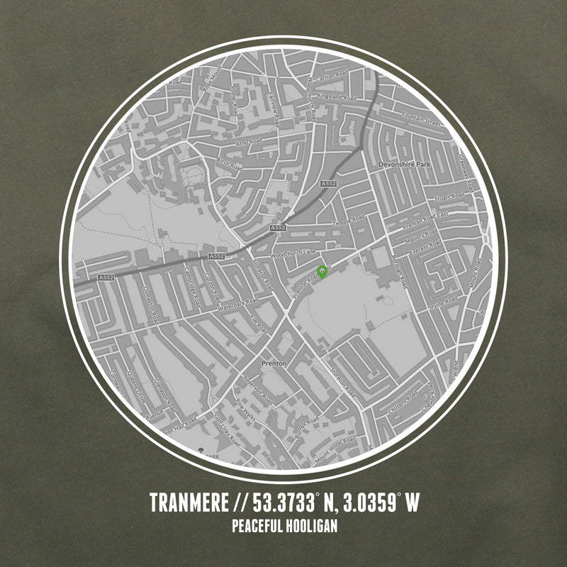 Tranmere Location Hoodie Olive