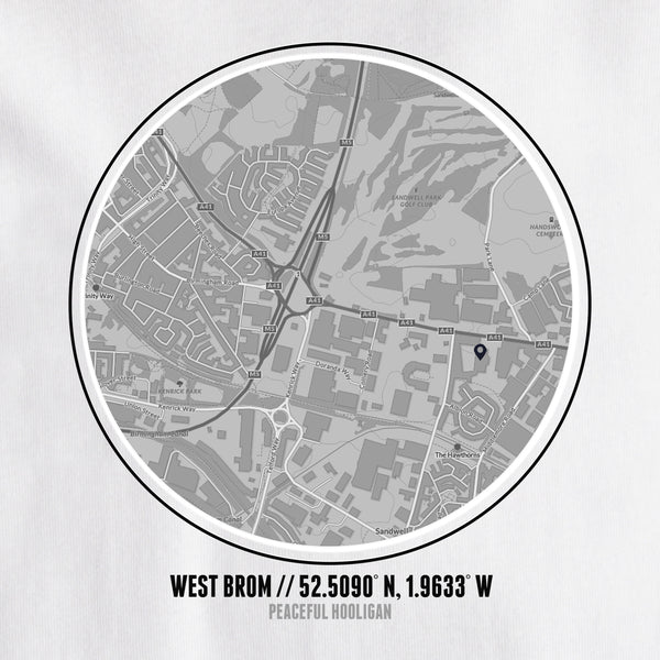 West Bromwich Albion Location T-Shirt White